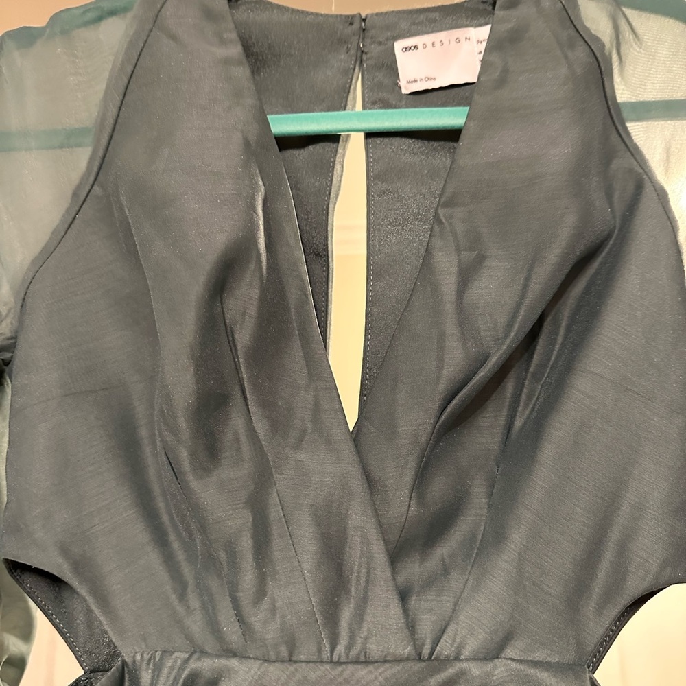ASOS Teal Ruffle Layered Mini Dress - Picture 8 of 13